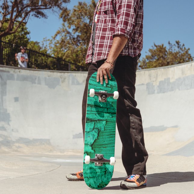 Patineta de madera verde jade. (Exterior 2)
