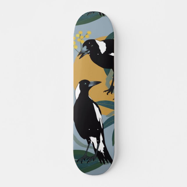 Patineta de Magpies de Australia (Anverso )