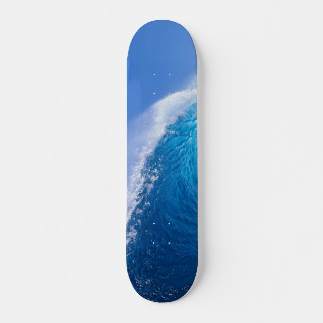 Patineta de olas azules (Anverso )