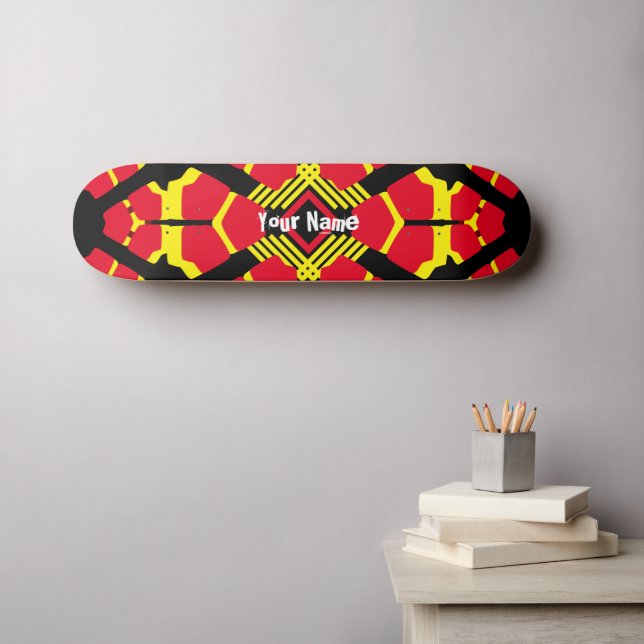 Patineta de Personalizable de nombres (Arte de pared (horz))