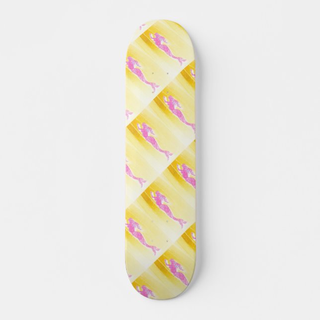 patineta de sirenas rosadas (Anverso )