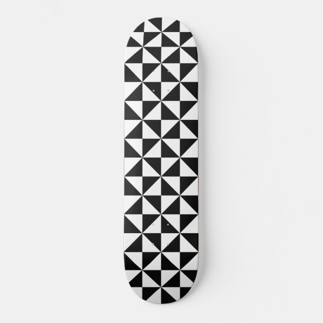 patineta de triángulos geométricos (Anverso)