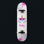 Patineta de unicornio chica con nombre<br><div class="desc">Haz que esta tabla de patinaje de Unicorn sea tu propia agregando tu texto. Para acceder a las herramientas de edición avanzadas, vaya a "Personalizar esta plantilla" y haga clic en "Detalles", desplácese hacia abajo y presione el enlace "clic para más personalizares". Ideal para cualquier ocasión, como cumpleaños o graduación,...</div>