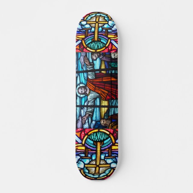 Patineta de Ventana de Vidrio Emplomado (Anverso )