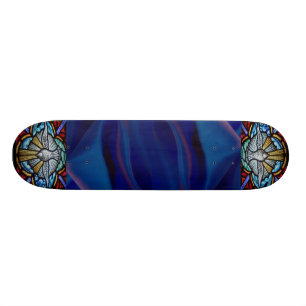 Patineta de vidriera