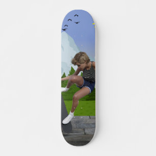 Patineta Deportista Realizando Un Gran Salto