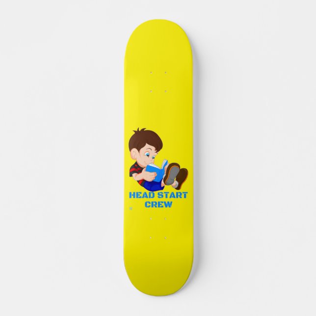 patineta divertida "HEAD START CREW" (Anverso )