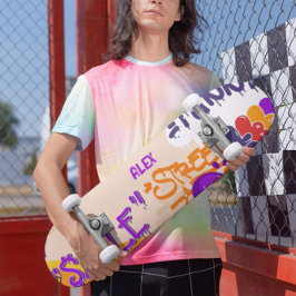 Patineta estilo arte pop hueco del niño