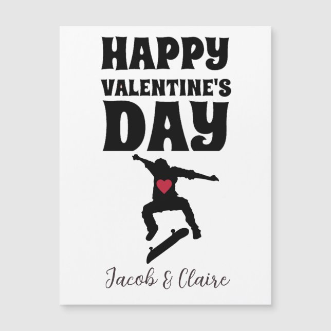 patineta, Feliz día de San Valentín personalizar n (Anverso)