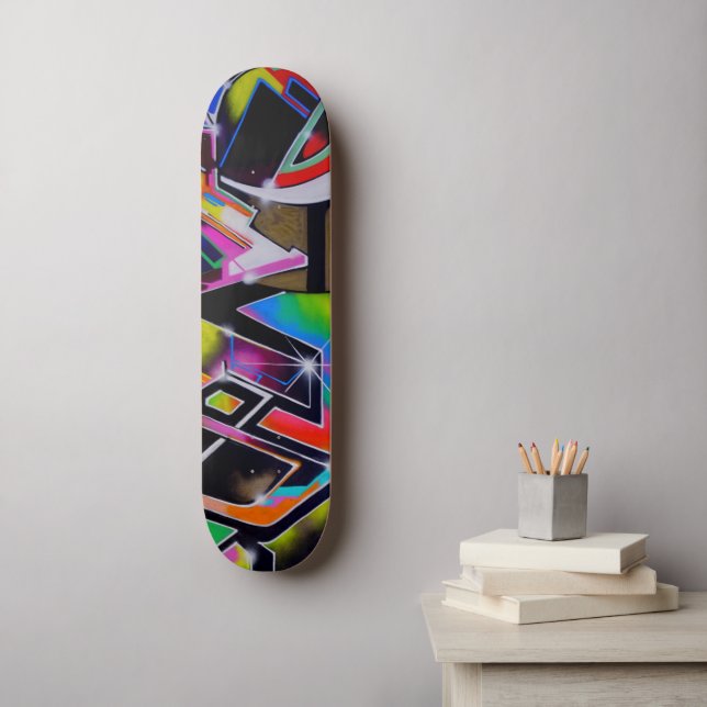 Patineta grafiti (Arte de la pared)
