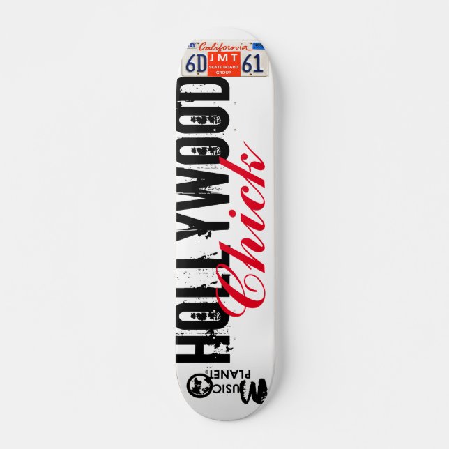 Patineta HOLLYWOOD CHICK, 73/7" Deck (Anverso )