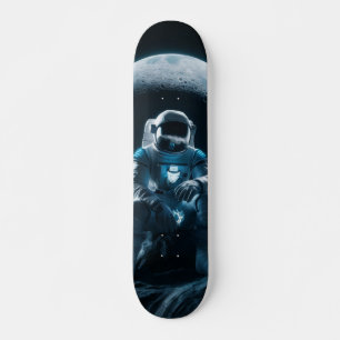 Patineta Hombre sentado en la Luna