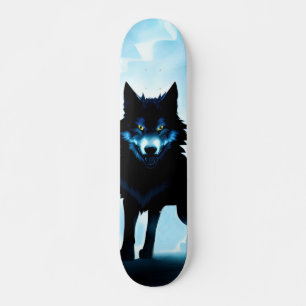 Patineta Lobo Salvaje Atento En Zona Fría