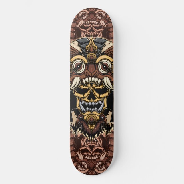 Patineta máscara Bali (Anverso)