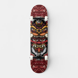 Patineta Máscara guerrero Leon