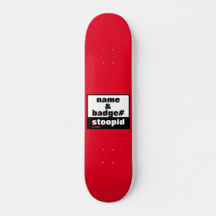 patineta "NOMBRE Y BADGE#"