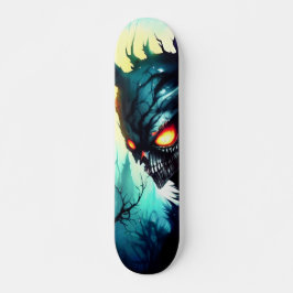 Patineta Oscuro Mítico Monstruo Árbol