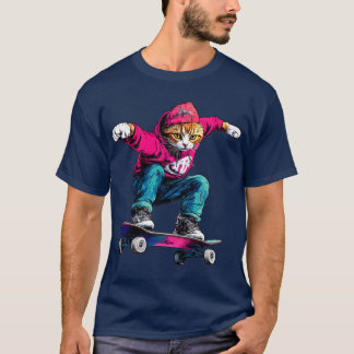 Patineta para gato - Camiseta para patinadores