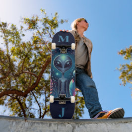 Patineta Personalizada Alien Espacial