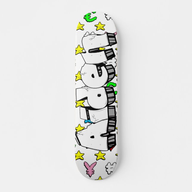 Patineta personalizada de Aiden Graffiti Personali (Anverso )