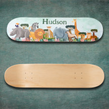Patineta personalizada de animales de la jungla Sa