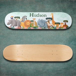 Patineta personalizada de animales de la jungla Sa