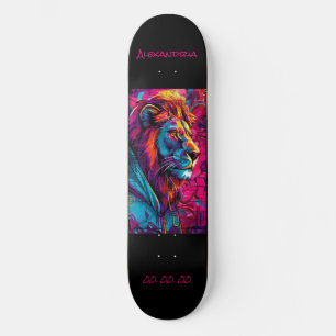 Patineta personalizada de Leo Astrology Grafitti