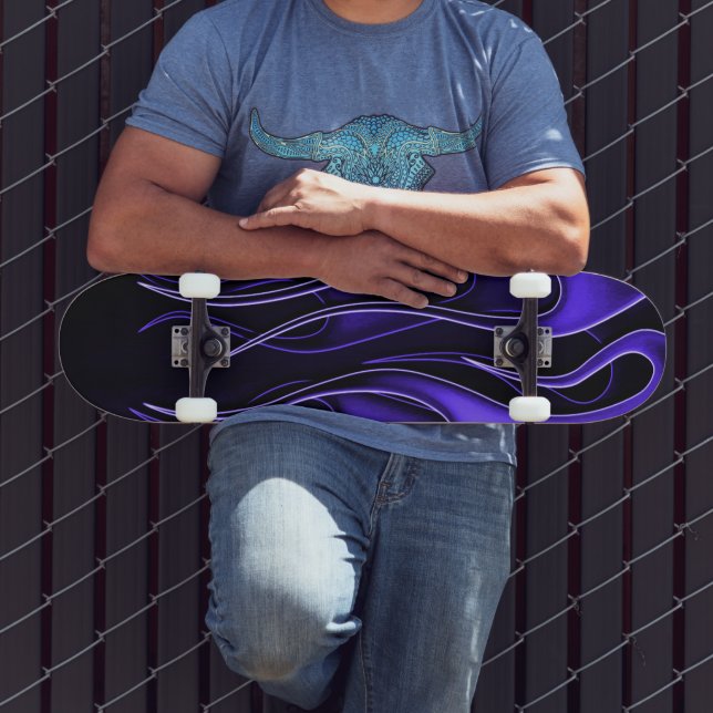 Patineta Purple Flames (Exterior 3)