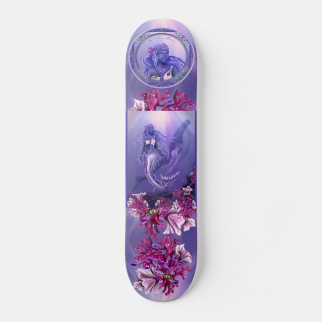Patineta Purple Ocean Mermaid (Anverso)