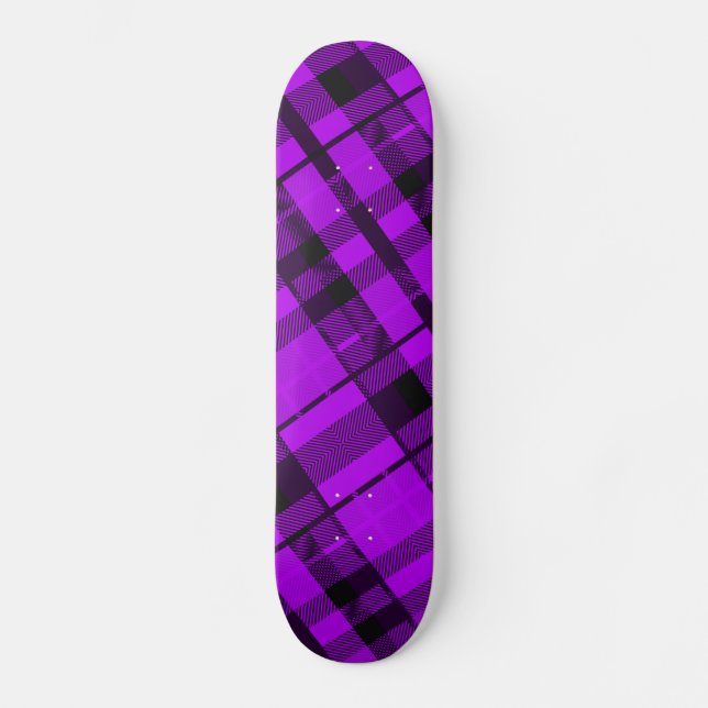 Patineta Purple Plaid (Anverso)