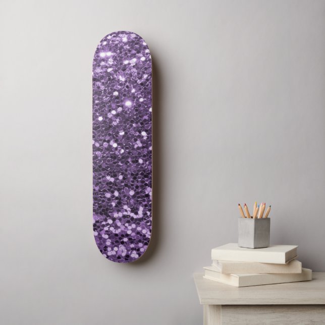 Patineta Purple Purpurina (Arte de la pared)