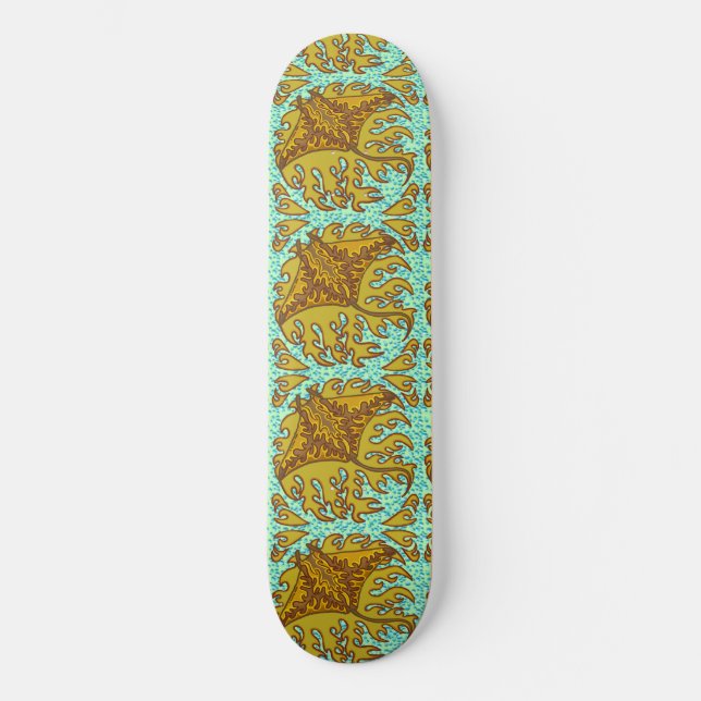 Patineta Raya Manta Flamígera (Anverso)