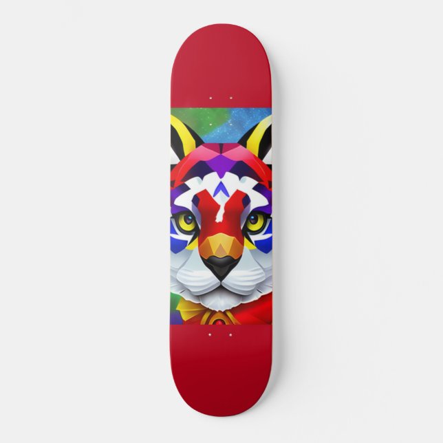 Patineta roja Cat de Alexander (Anverso)