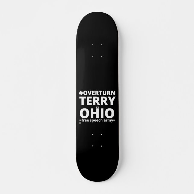 patineta "TERRY vs OHIO" (Anverso )