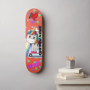 Patineta única de unicornio de personalizado