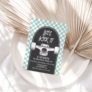 Patineta Vamos a patear la invitación de cumpleaño