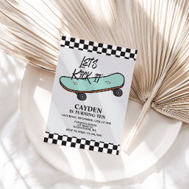 Patineta Vamos a patear la invitación de cumpleaño