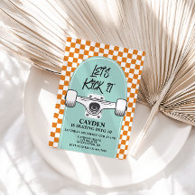 Patineta Vamos a patear la invitación de cumpleaño