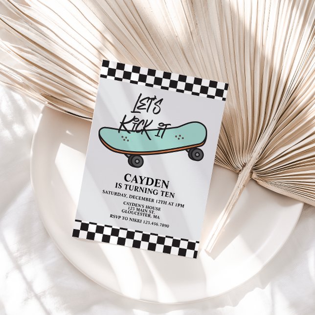 Patineta Vamos a patear la invitación de cumpleaño (Subido por el creador)