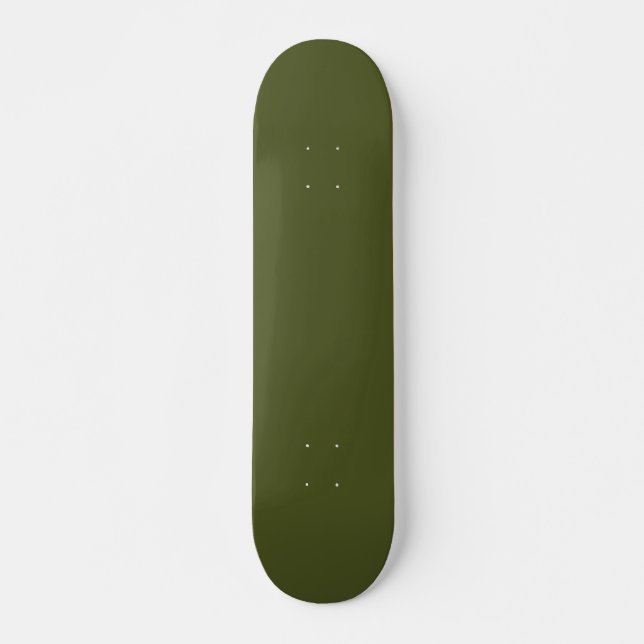 Patineta Verde Ejército Sólido para Estilo Calleje (Anverso )