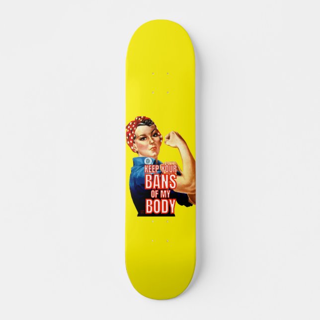 patineta "WOMEN'S RIGHTS 101" (Anverso )