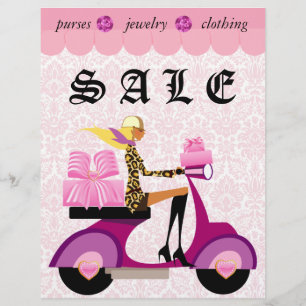 Patinete Scooter Mujer 232 Moda Volante Rosa Damas