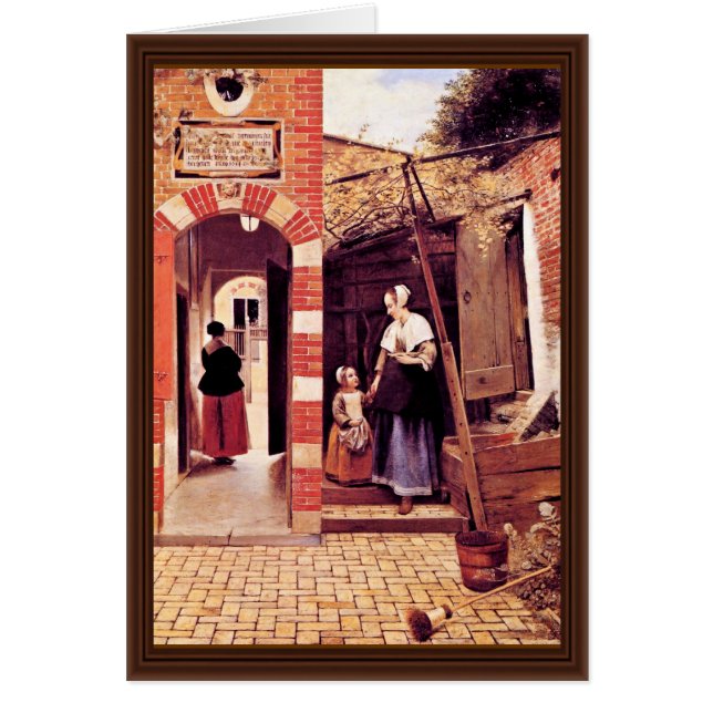 Patio de una casa en Delft de Hooch Pieter De ( (Frente)