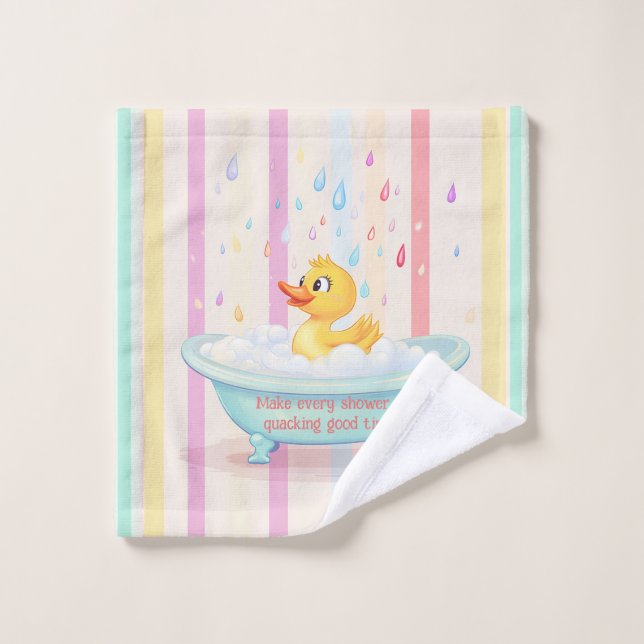 Patito de Goma Personalizado para Niños (Toallita)