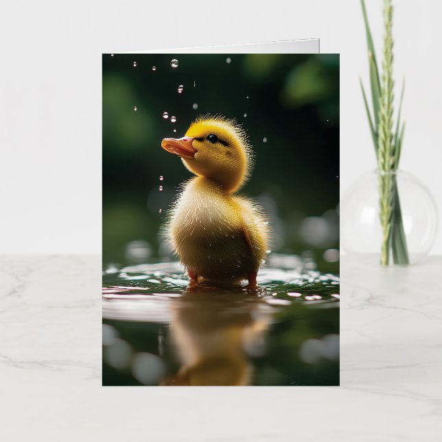 "Pato Adorable en la Lluvia  (Anverso)