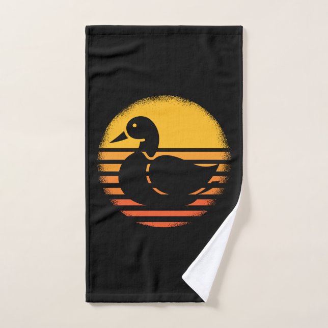 Pato Animal Retro (Toalla de mano)