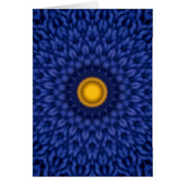 Pato azul con caleidoscopio amarillo