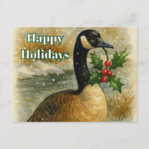 Pato canadiense de vacaciones de Navidad