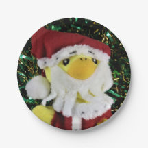 Pato Danny Santa. Platos de papel
