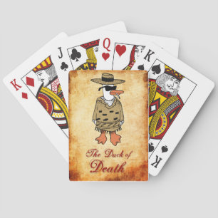 Pato de cartas de juego de la muerte